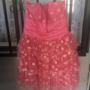 Betsey Johnson Two of Hearts Dress Pink